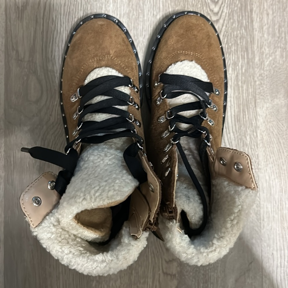 Steve Madden Brown Boots Women Size 7 - Picture 2 of 6
